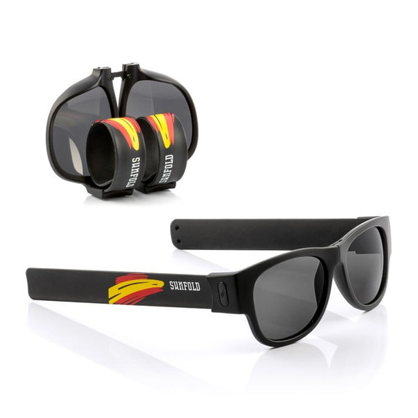 Ochelari de soare pliabili InnovaGoods Sunfold Mondial Spain Black, negru
