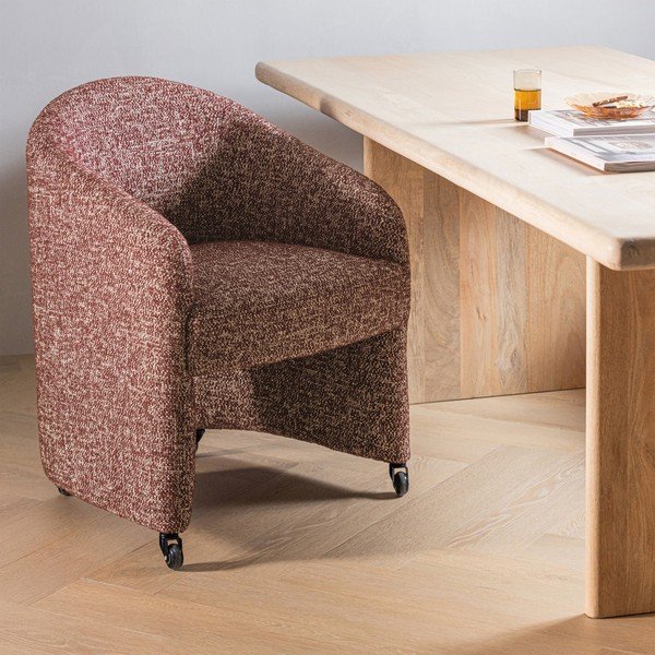 Scaun de birou teracotă tapițat Cordo – WOOOD-image-1