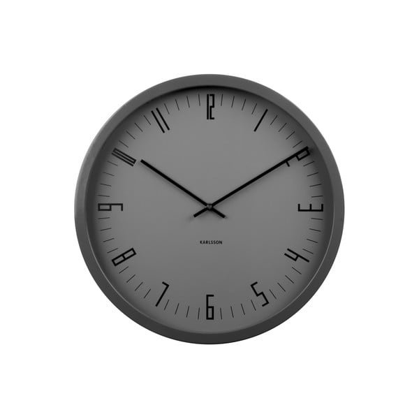 Ceas de perete Present Time Cased Index, gri