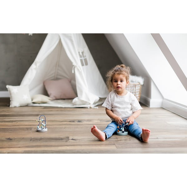 Labirint motorizat cu mărgele de lemn Kindsgut Mandarine-image-1