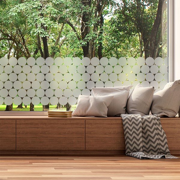 Autocolante pentru fereastră 50 buc. 10x10 cm Clackout Circle – Ambiance-image-1