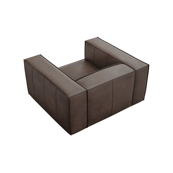 Fotoliu maro cu tapițerie din piele Madame – Windsor & Co Sofas-image-4