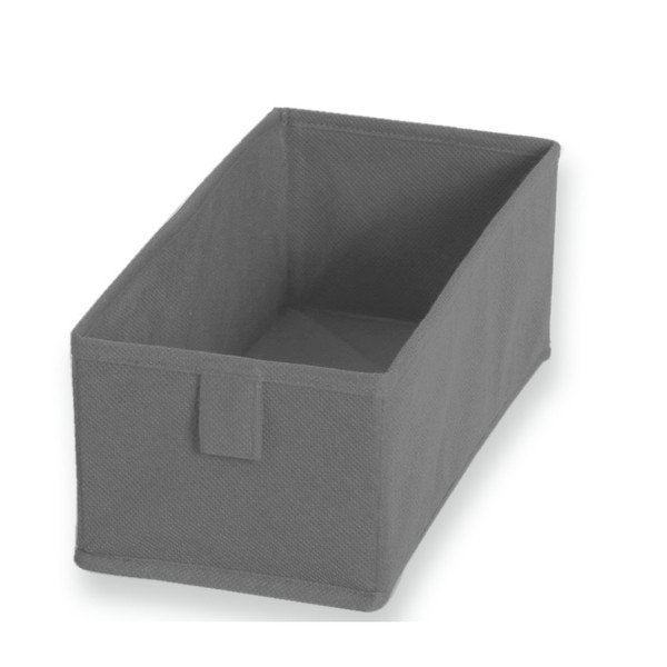 Set 2 cutii textile JOCCA 13 x 28 cm, gri-image-1