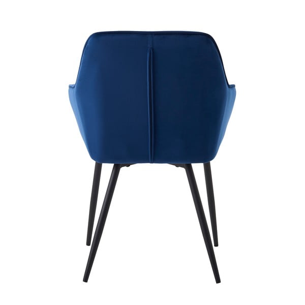 Set de scaune de sufragerie albastru închis cu cotiere 2 buc. tapițat Nolan Square – Unique Furniture-image-4