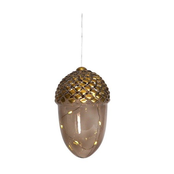 Decorațiune luminoasă de Crăciun maro suspendată ø 7 cm Celina – Sirius