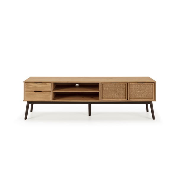 Comodă TV din lemn de pin 180x52 cm Natasha – Marckeric