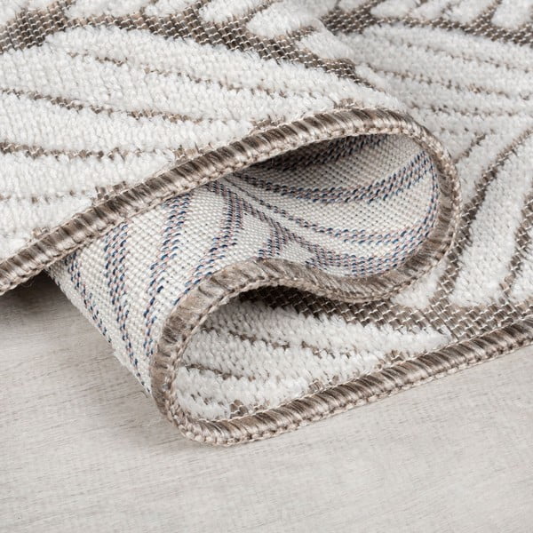 Covor pentru exterior și interior fildeș 66x230 cm Elm Leaf – Flair Rugs-image-2