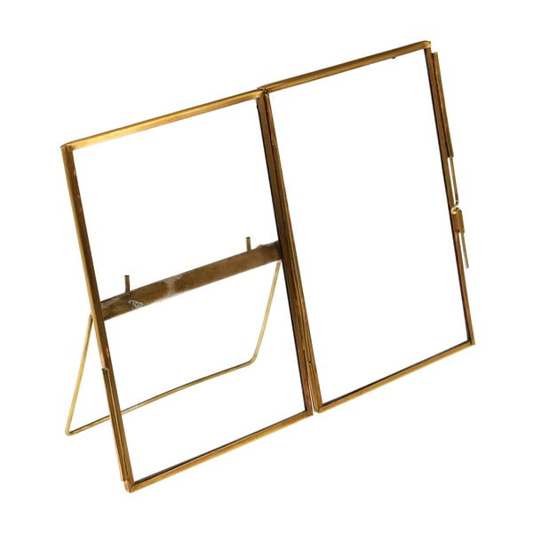 Ramă foto aurie cu picior de susținere din metal 10x15 cm – Rex London-image-2