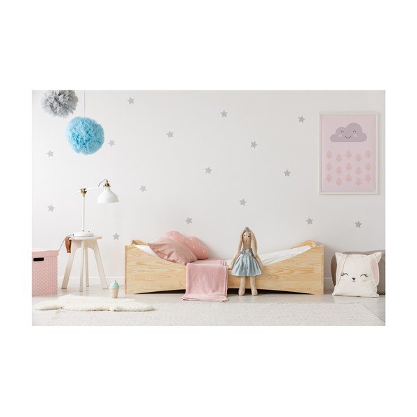 Pat din lemn de pin pentru copii Adeko Mila BOX 3, 90 x 180 cm-image-2