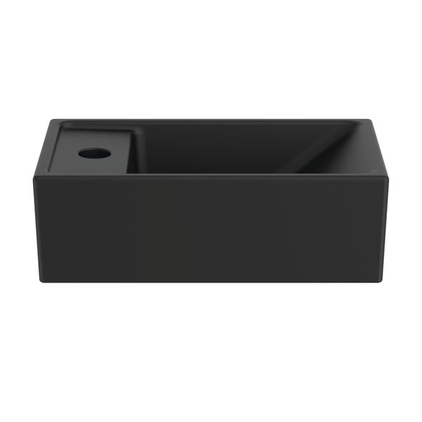Chiuvetă mică pentru WC negru-mat din ceramică 37x21 cm i.Life S – Ideal Standard