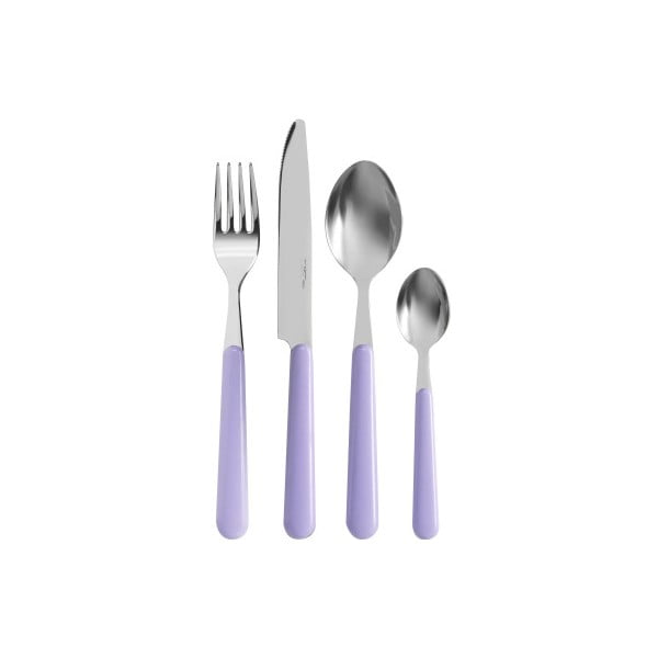 Set tacâmuri Kaleidos Cutlery, 24 de piese, mov deschis