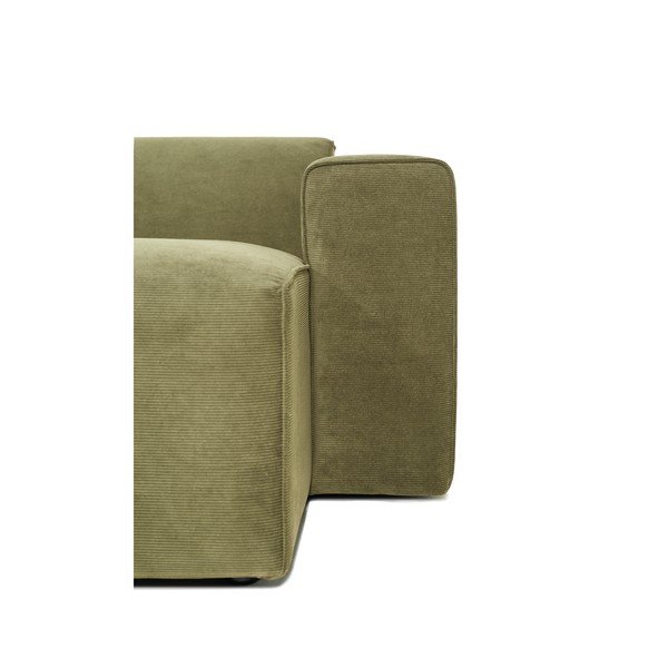Modul pentru canapea verde   din catifea reiată  (partea dreaptă) Sting - Scandic-image-4