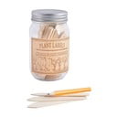 Set borcan și 40 de etichete pentru plante Esschert Design Heal, 400 ml
