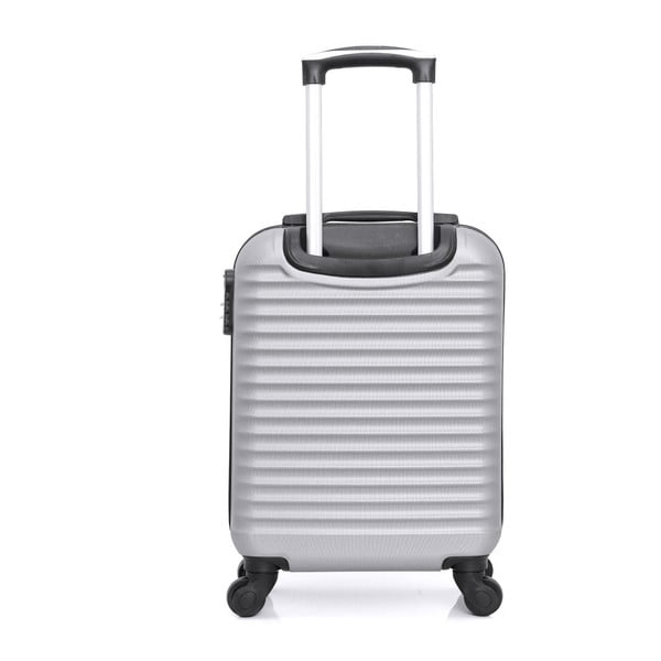 Set troler și geantă cosmetice de voiaj Bluestar Marro, gri-image-1