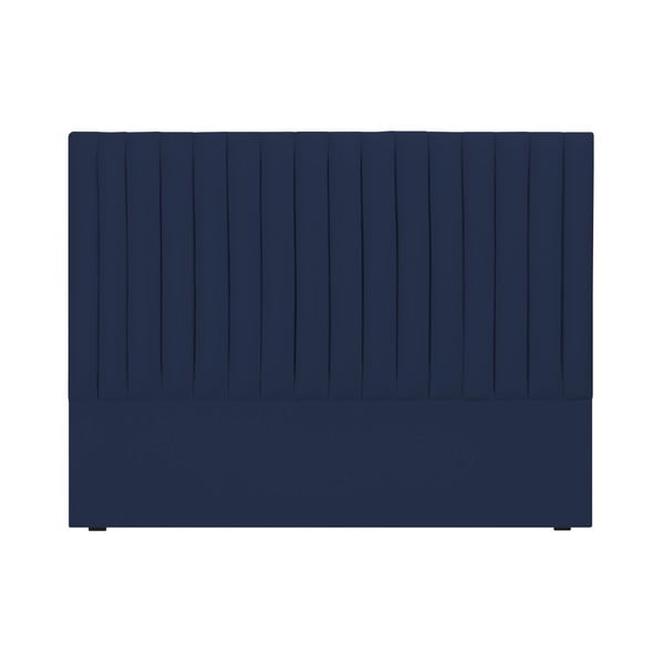 Tăblie de pat albastru-închis tapițată 160x120 cm NJ - Cosmopolitan Design
