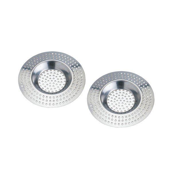 Set 2 site pentru chiuvetă Wenko Hair Retention Sieve, argintiu-image-1