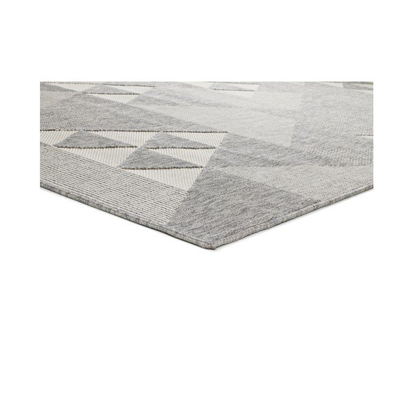 Covor pentru exterior Universal Clhoe Triangles, 80 x 150 cm, bej-gri-image-1