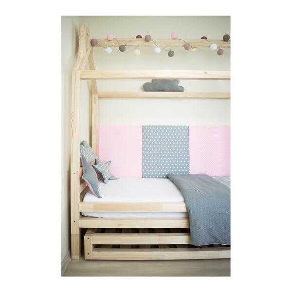 Set sertare pentru pat și 4 picioare lungi Benlemi, pentru pat de 80 x 160 cm, alb-image-2