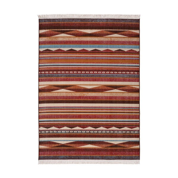 Covor Universal Caucas Stripes, 80 x 150 cm, roșu