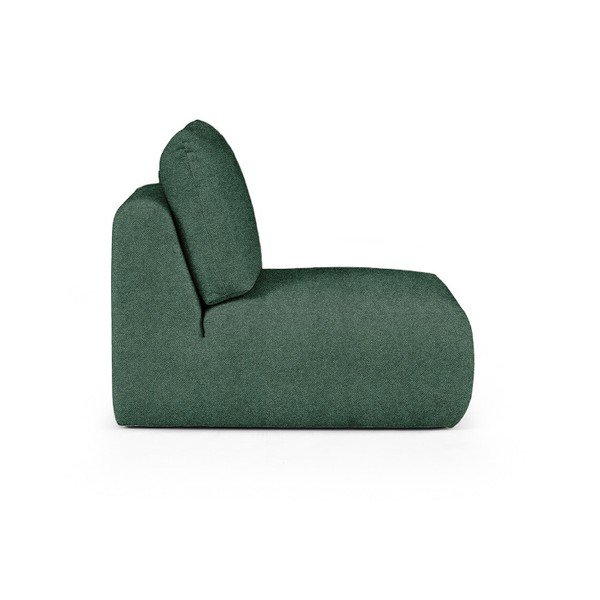 Fotoliu verde cu tapițerie din țesătură bouclé Mirel – Rodier-image-3