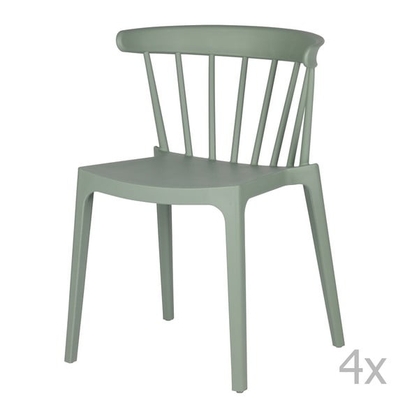 Set 4 scaune De Eekhoorn Daan, verde