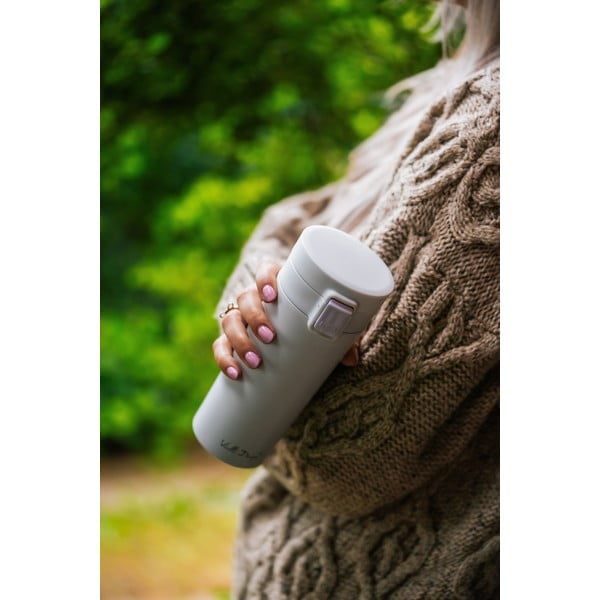 Cană termică Vialli Design Fuori, 400 ml, alb-image-4