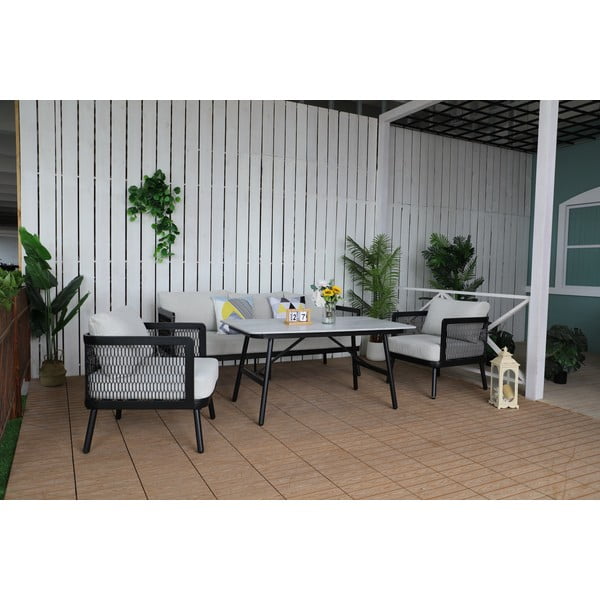 Fotoliu de grădină gri din metal Edinburgh Duo – Rojaplast-image-3