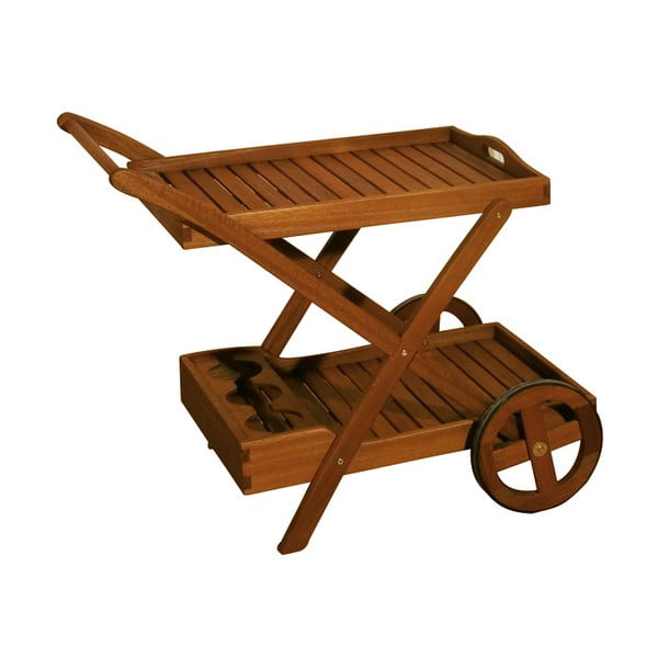 Masă de servire pentru grădină din lemn de eucalipt 54x88 cm Toledo – Garden Pleasure-image-1