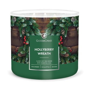 Lumânare parfumată Goose Creek Hollyberry Wreath, timp de ardere 35 h