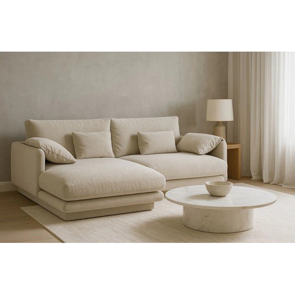 Colțar bej (cu colț pe partea stângă ) Torino – Micadoni Home-image-1