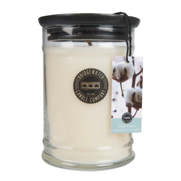Lumânare parfumată mare în recipient din sticlă Creative Tops Sweet White Cotton, 140 - 160 ore