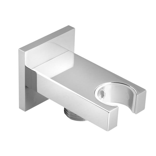 Componentă de conectare pentru duș argintiu-lucios din alamă – Sapho