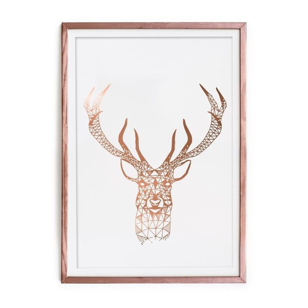 Tablou/poster înrămat Really Nice Things Golden Deer, 40 x 60 cm