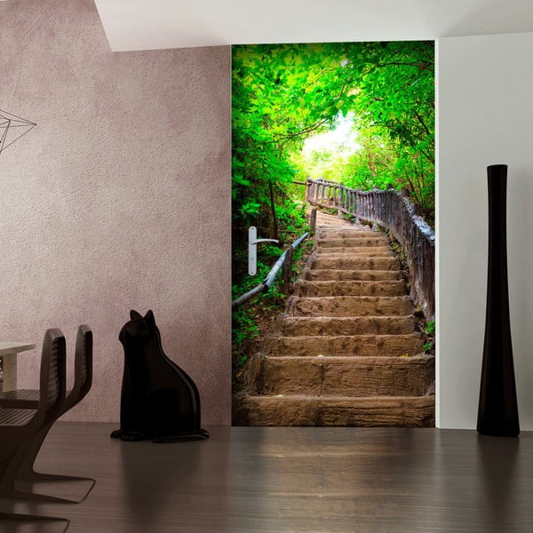 Tapet pentru ușă în rolă Bimago Stairs From Nature, 90 x 120 cm 