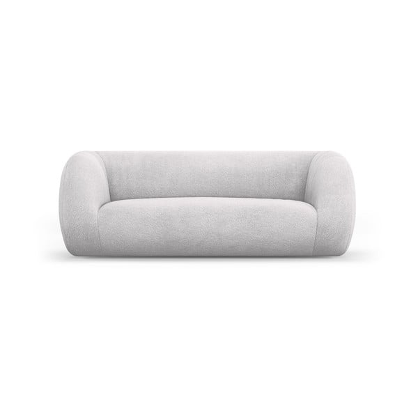 Canapea gri deschis cu tapițerie din stofă bouclé 210 cm Essen – Cosmopolitan Design