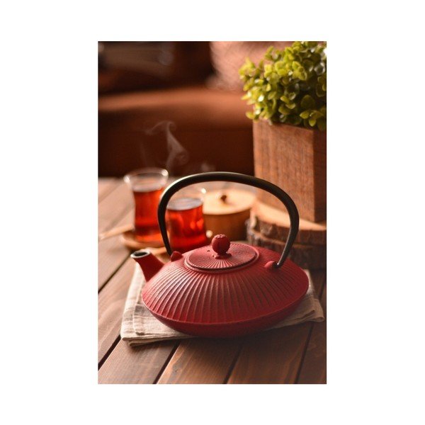 Ceainic din fier Bambum Mate, 1150 ml, roșu-image-2