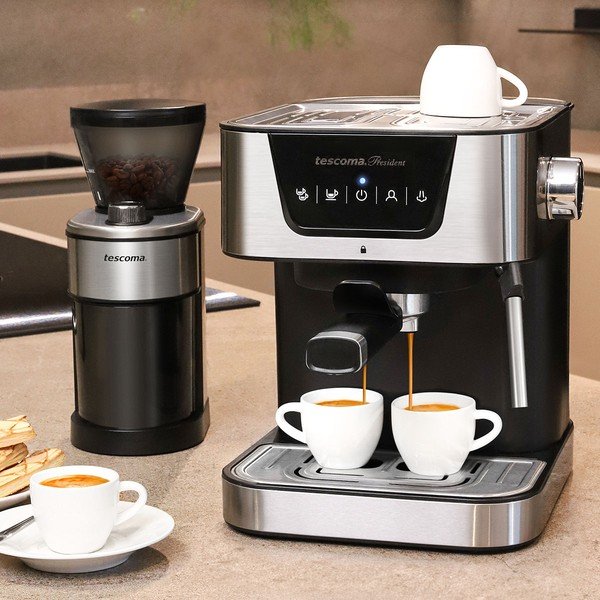 Râșniță de cafea din oțel inoxidabil President – Tescoma-image-1