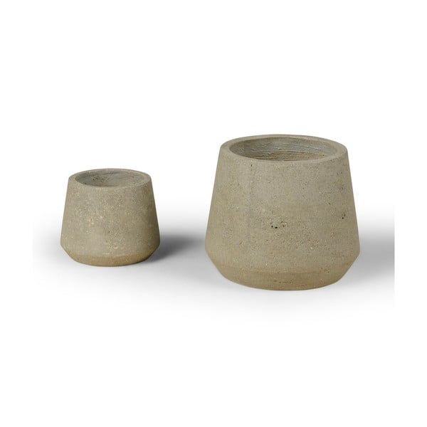 Set 2 ghivece Bonami Selection Concrete-image-3