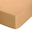 Cearceaf galben-portocaliu din bumbac percale cu elastic 90x190 cm Easy Iron Percale – Catherine Lansfield