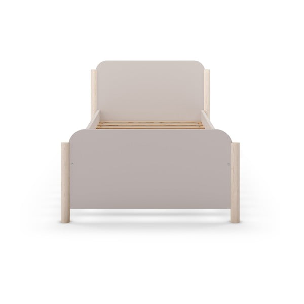 Pat pentru copii  crem din lemn de pin 90x190 cm Enola – Marckeric-image-4