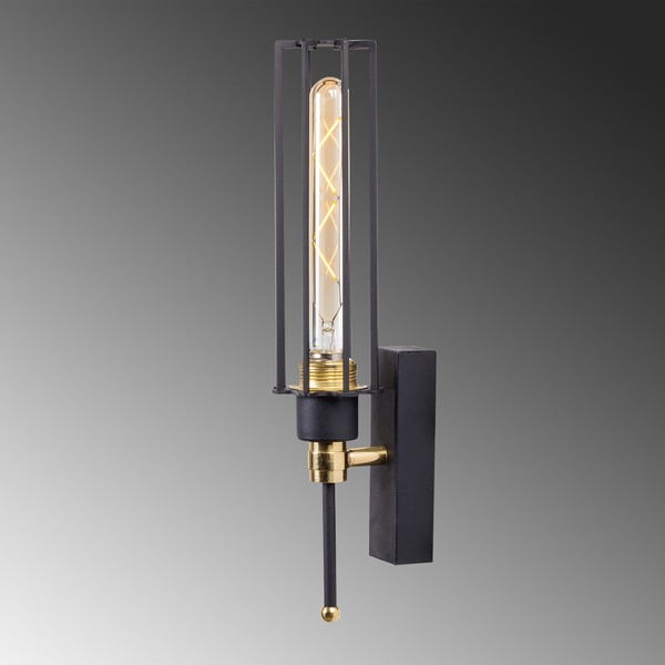 Aplică de perete neagră/aurie ø 8 cm Fellini – Opviq lights-image-3