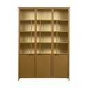 Vitrină galben-muștar din metal 140x200x44 cm Exhibit – WOOOD