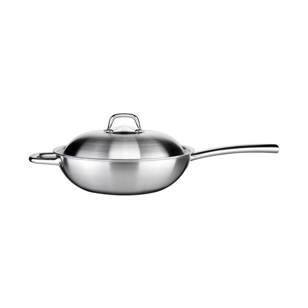 Tigaie cu capac de tip wok din oțel inoxidabil ø 32 cm President – Tescoma