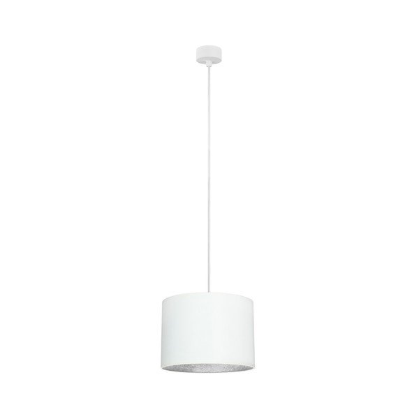 Lustră cu interiorul argintiu Sotto Luce Mika, ∅ 25 cm, alb