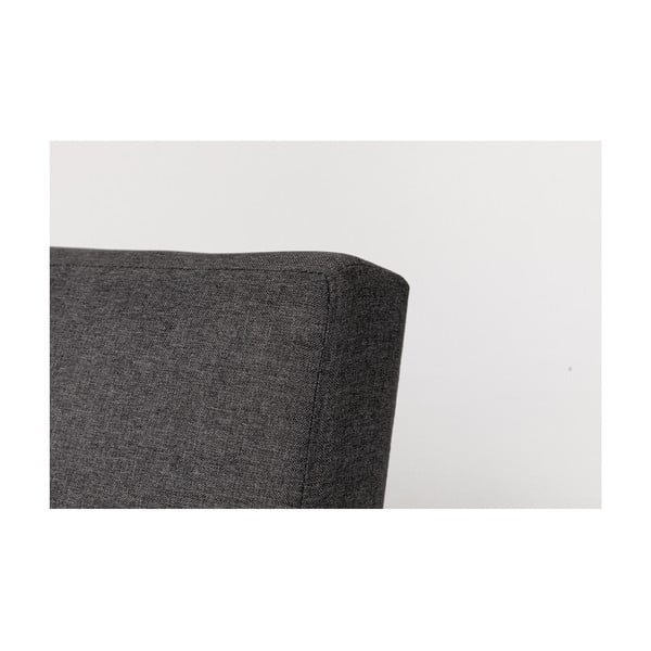 Canapea extensibilă cu picioare gri Debut Ozzie, gri închis-image-3