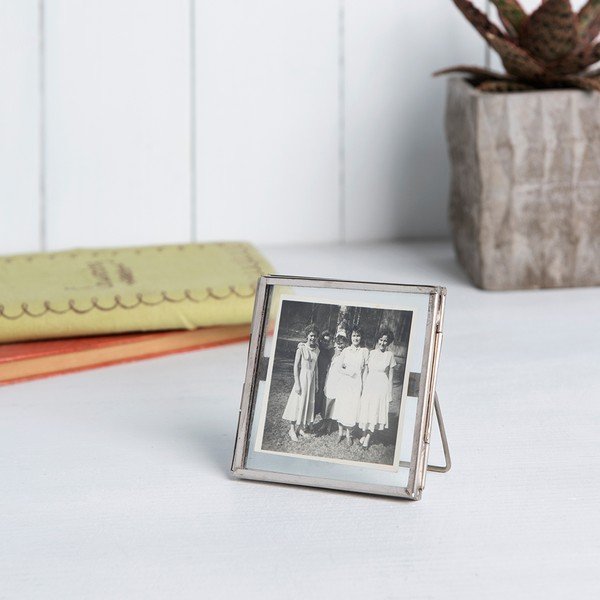 Ramă pentru fotografii Rex London Brass, 8 x 8 cm, argintiu-image-1