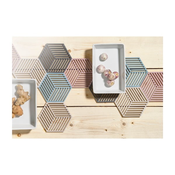 Suport pentru vase fierbinți Zone Hexagon, gri deschis-image-1