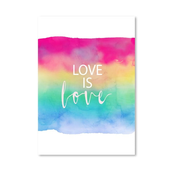 Poster Americanflat Love Is Love, 30 x 42 cm
