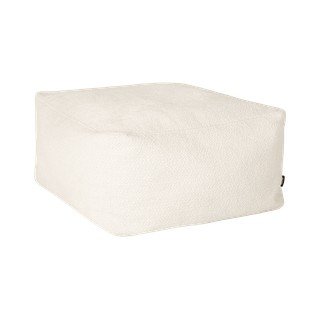 Puf bej cu tapițerie din țesătură bouclé Keno – noo.ma