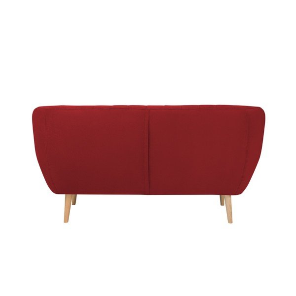 Canapea cu tapițerie din catifea Mazzini Sofas Sardaigne, 158 cm, roșu-image-4